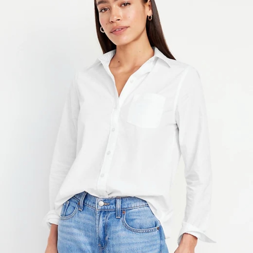 Old Navy Crisp White Collared Shirt